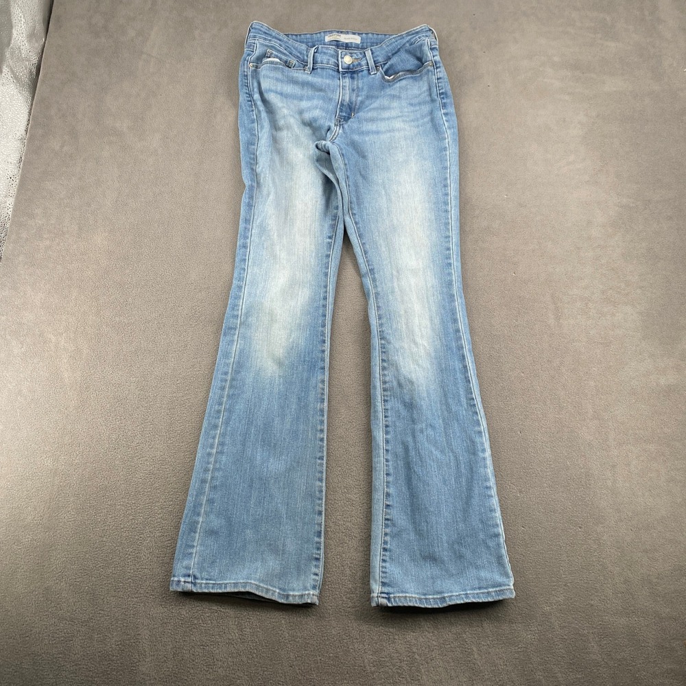 Signature by Levi Strauss Gold Label Womens Mid Rise Bootcut Jeans Light Wash